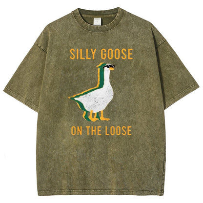 Silly Goose On The Loose Vintage Distressed T-shirt
