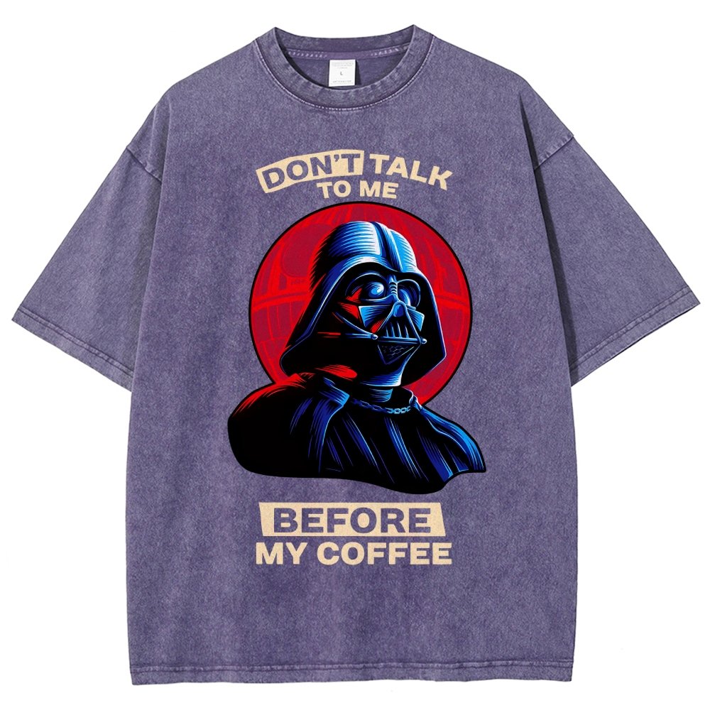 Don’t Talk to Me Before Coffee Vintage Distressed T-shirt