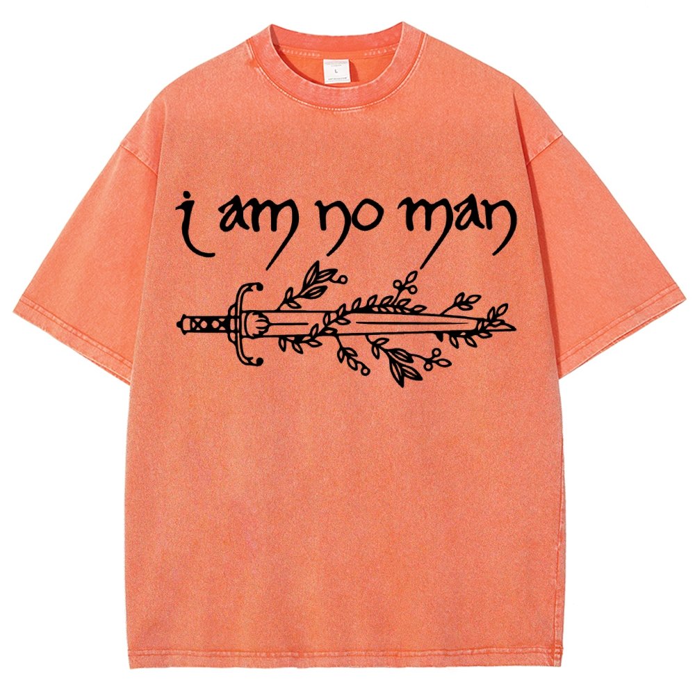 I Am No Man Vintage Distressed T-shirt