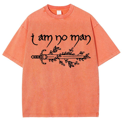 I Am No Man Vintage Distressed T-shirt