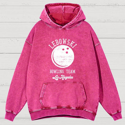 Bowling Team Vintage Distressed Hoodie