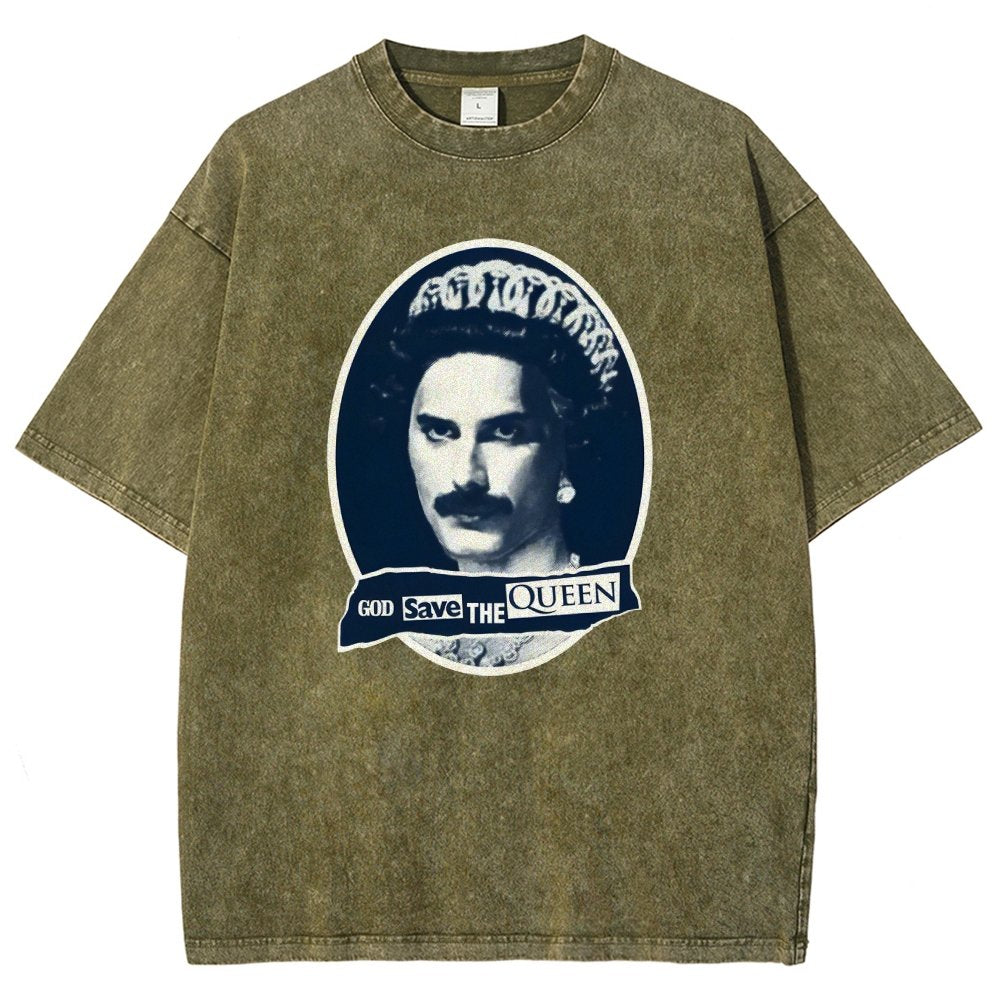 God Save The Queen Vintage Distressed T-shirt