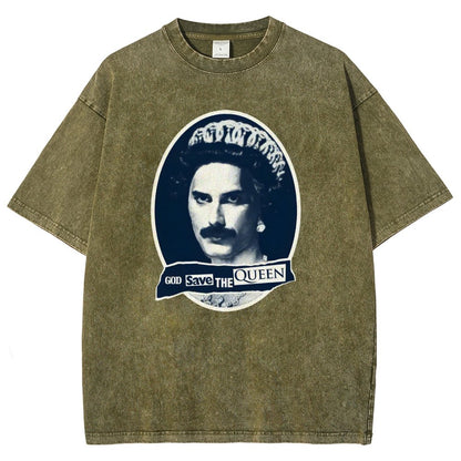 God Save The Queen Vintage Distressed T-shirt
