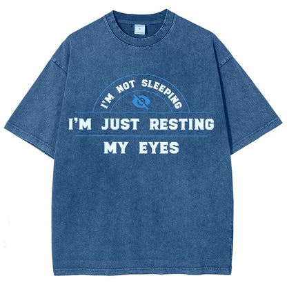 Just Resting My Eyes Vintage Distressed T-shirt