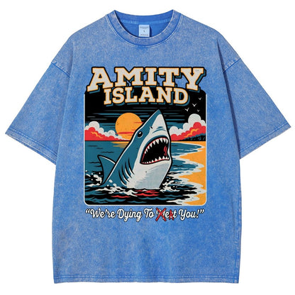 Dying to Eat You Vintage Distressed T-shirt