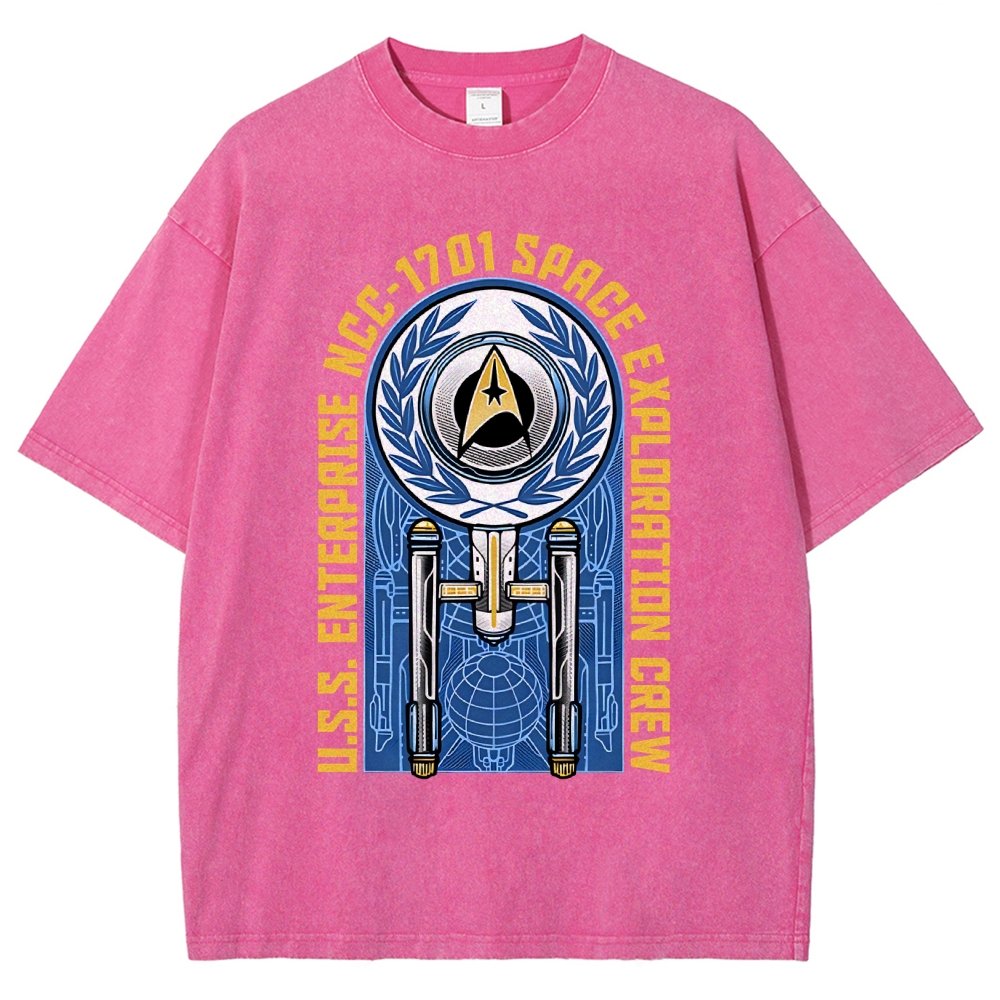 Space Exploration Vintage Distressed T-shirt