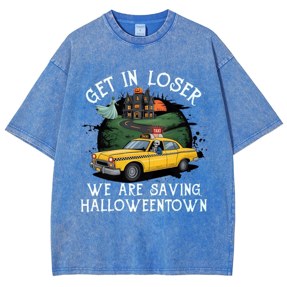 Get in Loser Halloween Vintage Distressed T-shirt