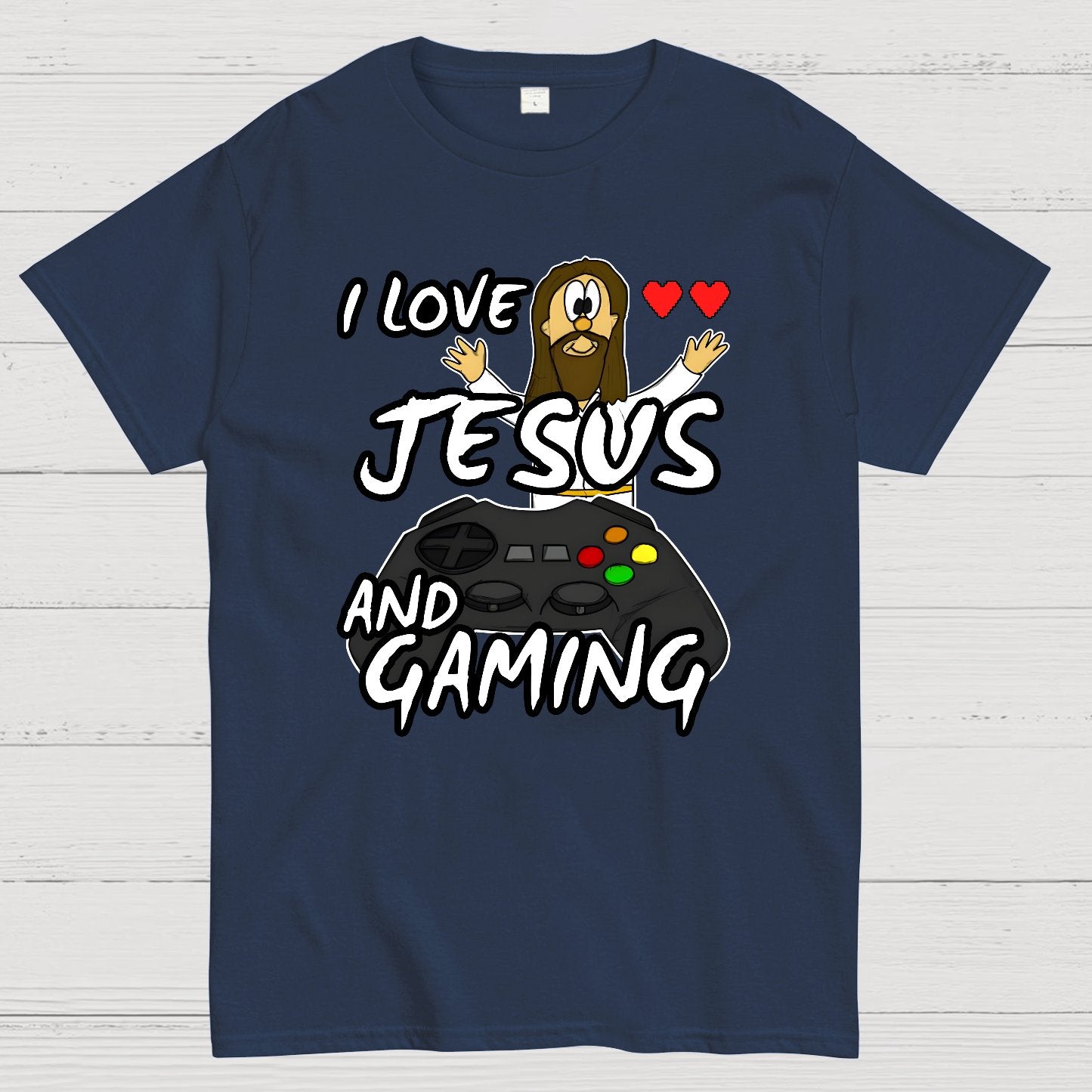 I Love Jesus And Gaming Geek T-Shirt