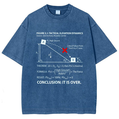 It Is Over Art Print Vintage Distressed T-shirt