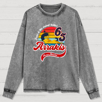 Fear Is The Mind Killer Nerdy Washed Long Sleeve Tee