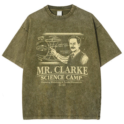 Mr. Clarke – Science Camp Vintage Distressed T-shirt