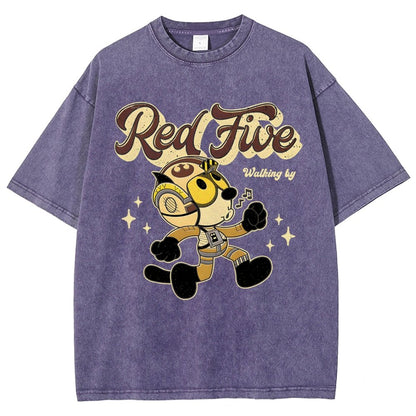 The Rebel Cat Vintage Distressed T-shirt