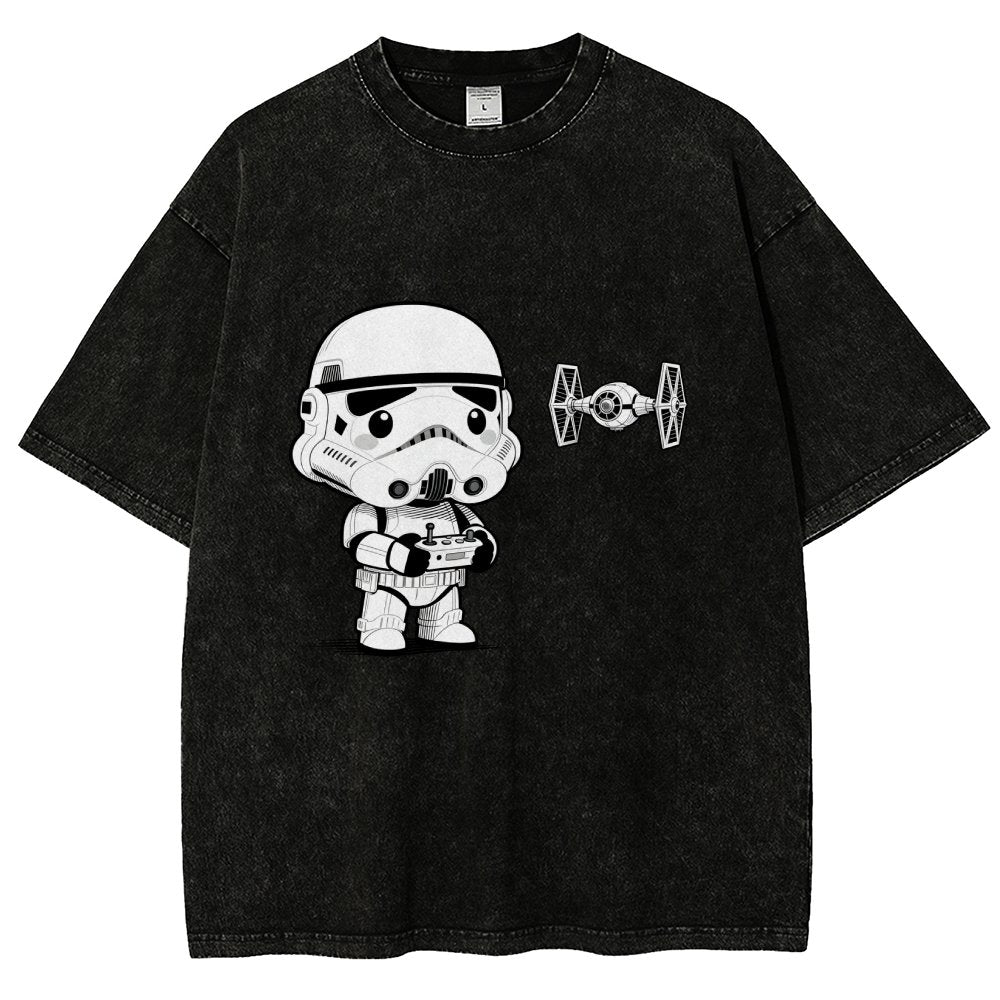 Soldiers learn about drones Vintage Distressed T-shirt