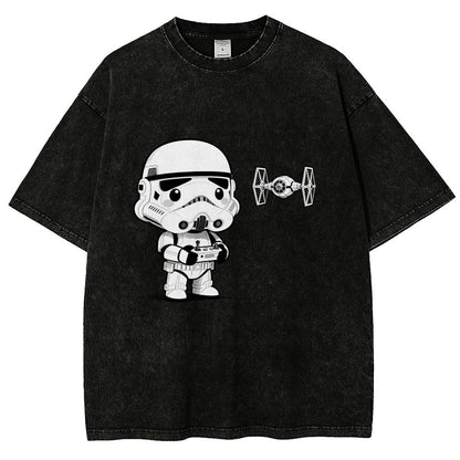 Soldiers learn about drones Vintage Distressed T-shirt