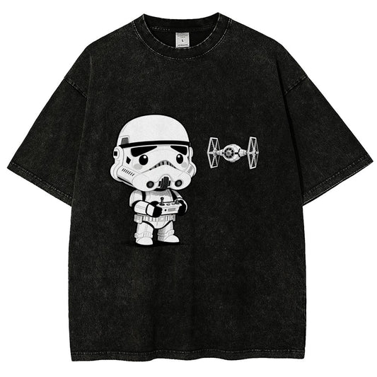 Soldiers learn about drones Vintage Distressed T-shirt