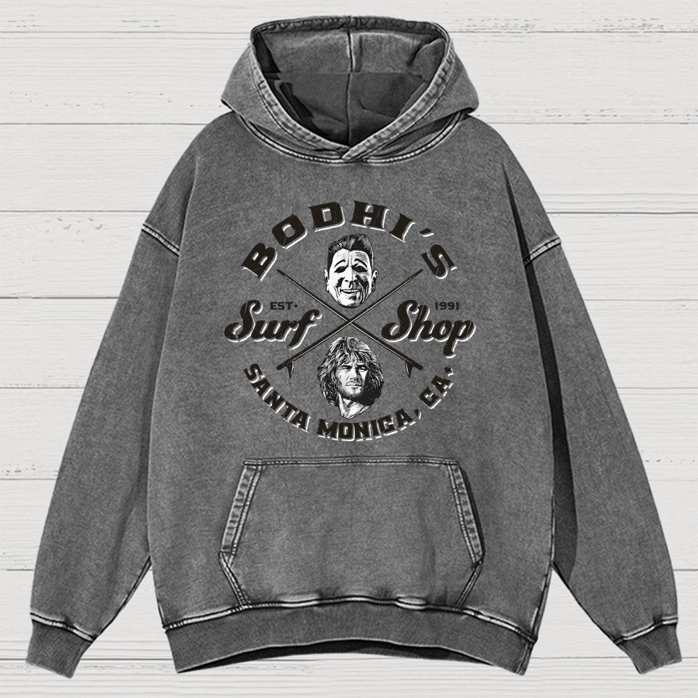 Coastal Wave Vintage Distressed Hoodie
