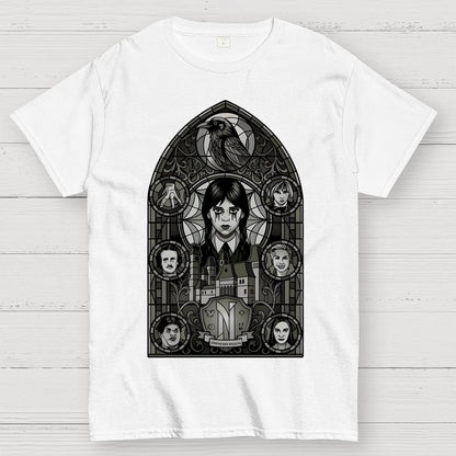 Stained Glass of Outcasts Geek T-Shirt