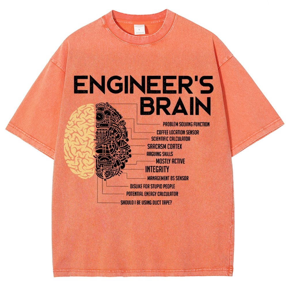 Funny Engineer Vintage Distressed T-shirt