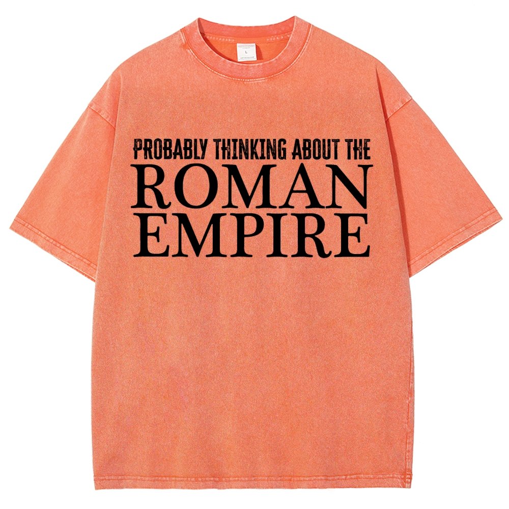 Probably Thinking About The Roman Empire Vintage Distressed T-shirt