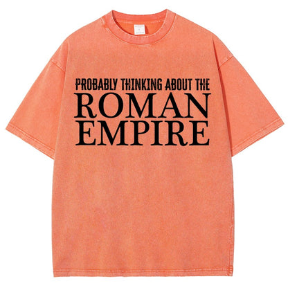 Probably Thinking About The Roman Empire Vintage Distressed T-shirt