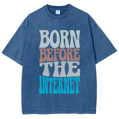 Born Before the Internet Vintage Distressed T-shirt