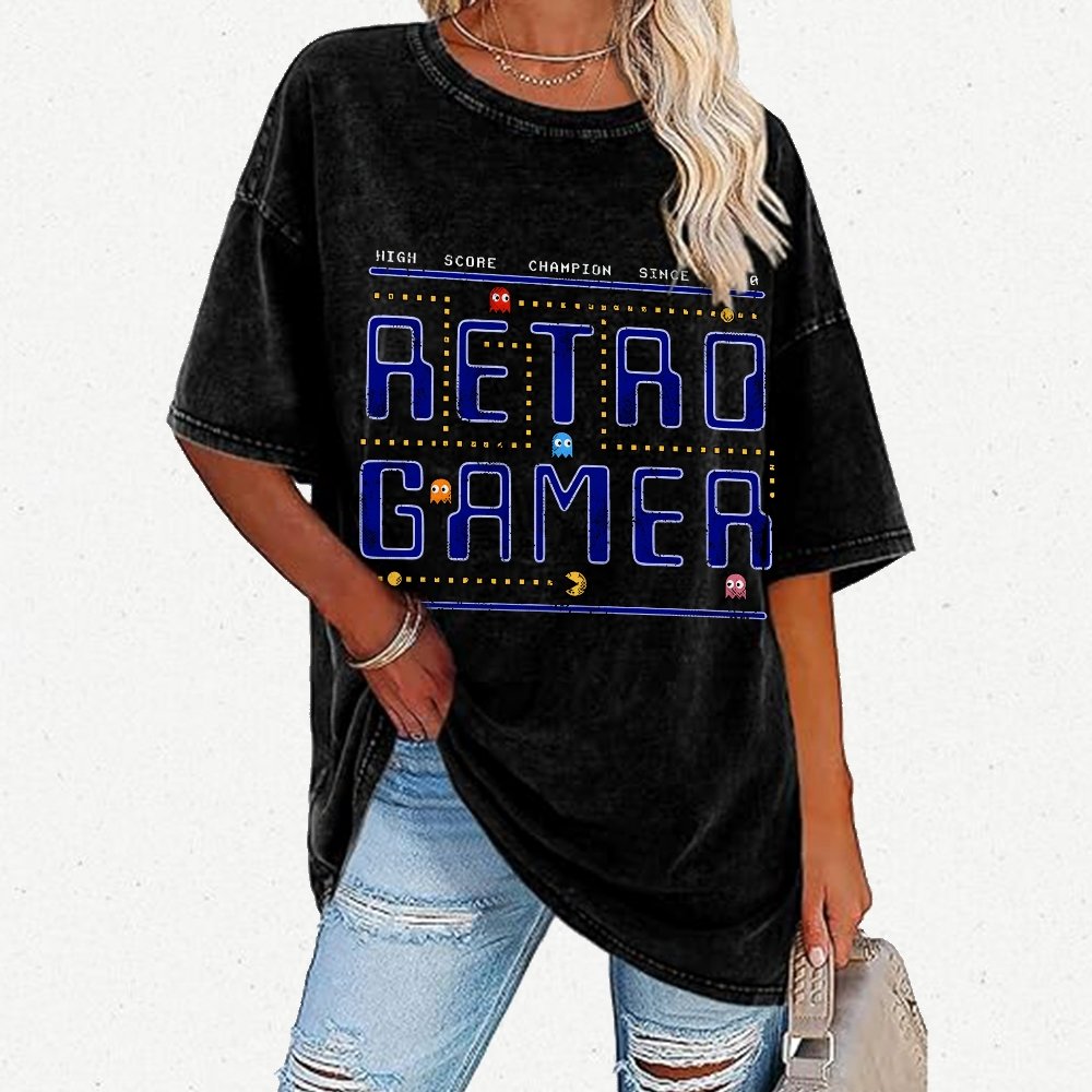 Retro Gamer Vintage Distressed T-shirt