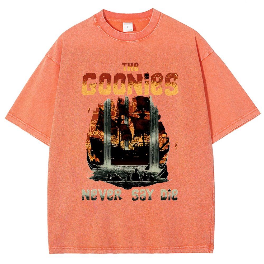 Never Say Die Vintage Distressed T-shirt
