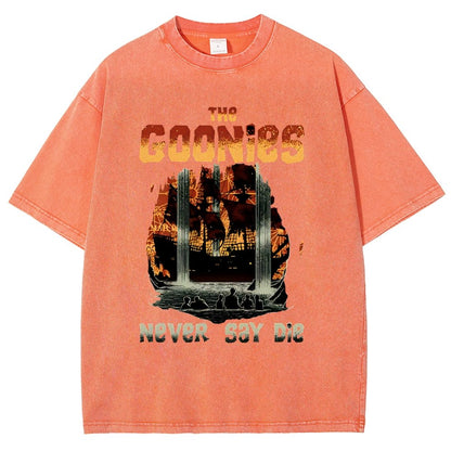 Never Say Die Vintage Distressed T-shirt