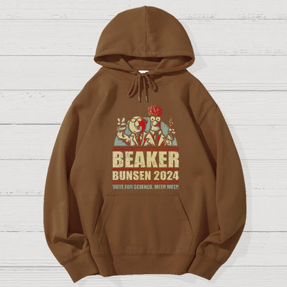 Vote For Science Geek Cotton Hoodie