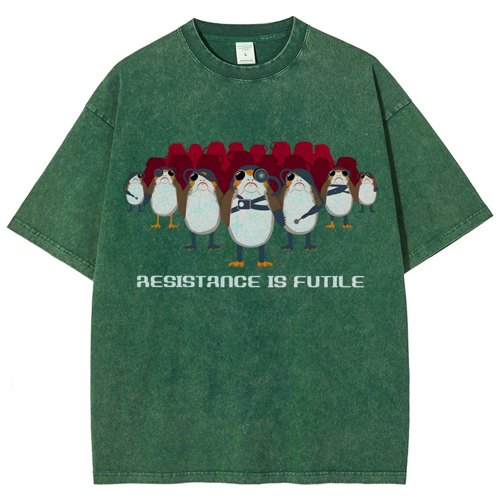 Resistance is Futile Vintage Distressed T-shirt