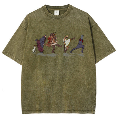 Walking Toward the Grail Vintage Distressed T-shirt