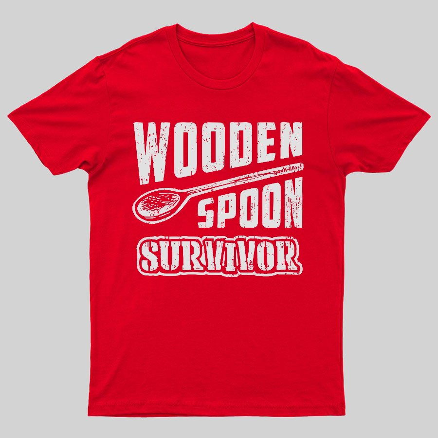 Wooden Spoon Survivor Geeky T-Shirt