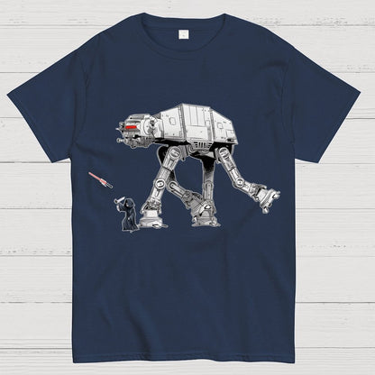 Walking the Galactic Robot Dog Funny Geek T-Shirt