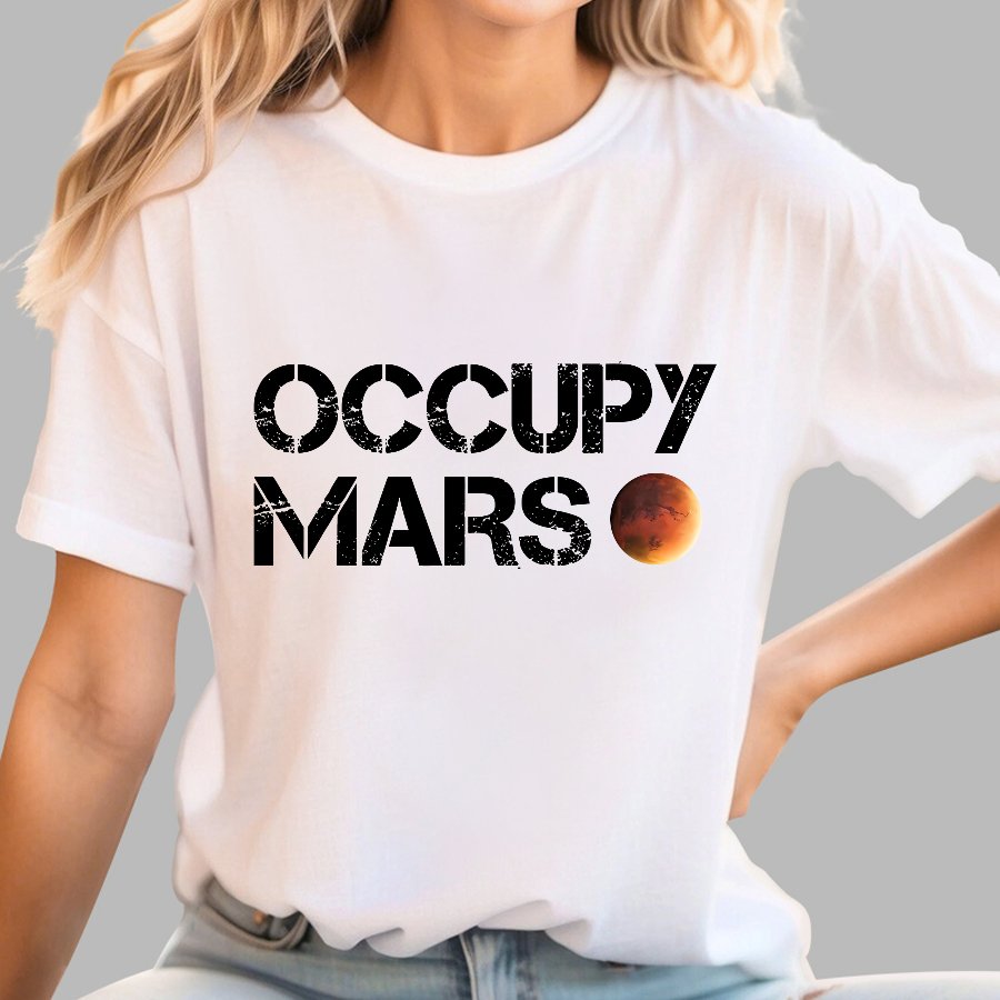Occupy Mars Nerdy T-Shirt