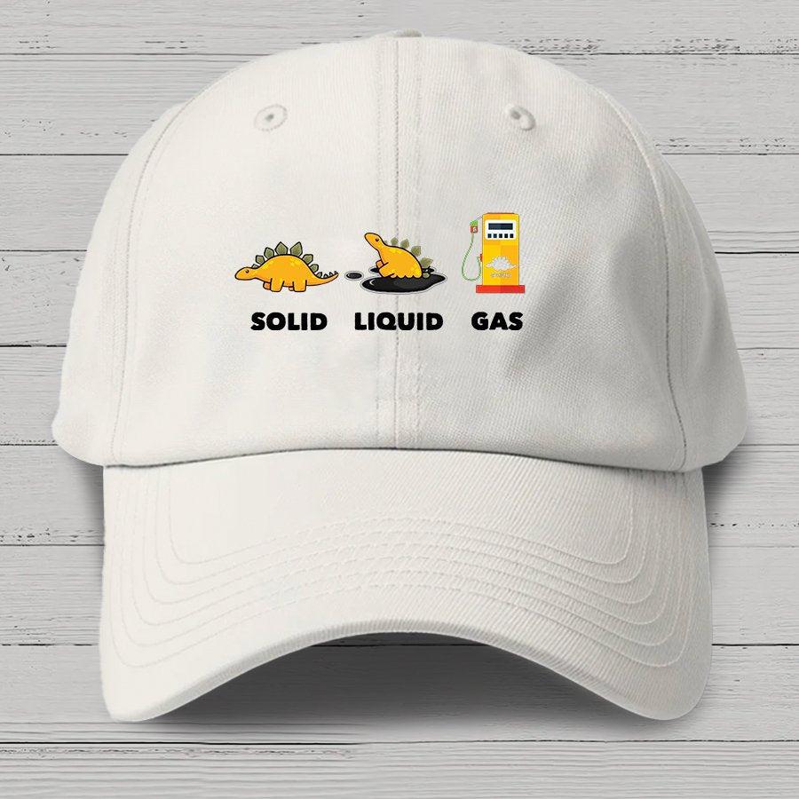 Dinosaur Solid Liquid Gas ScienceCotton Hat