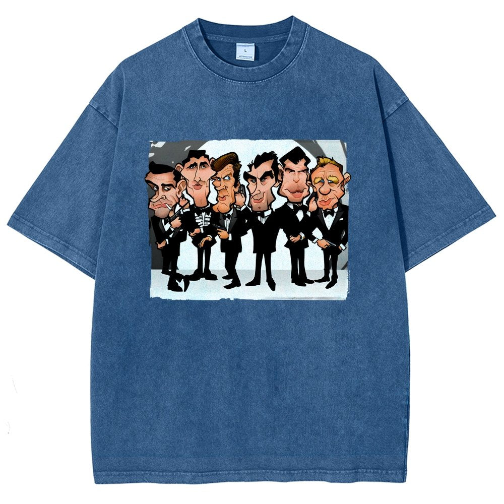 Six Faces One Spy Vintage Distressed T-shirt