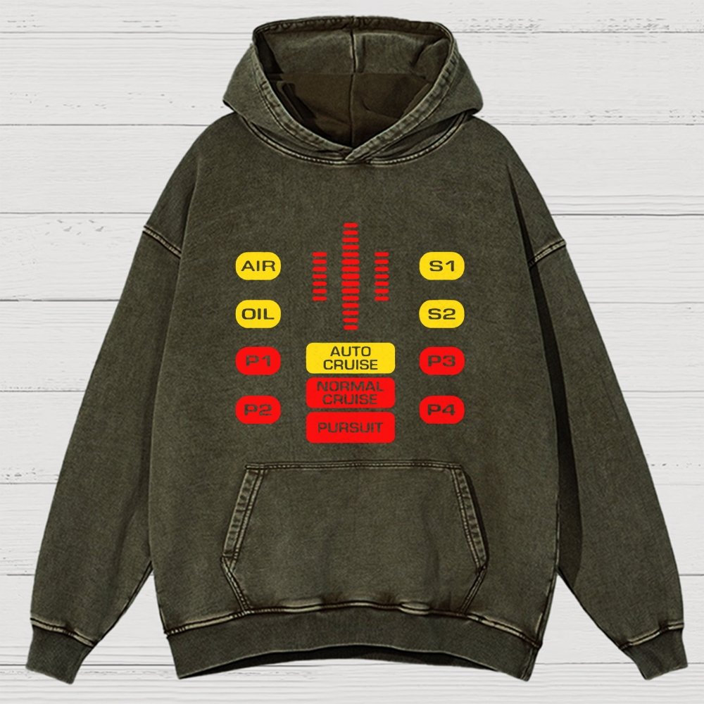 Kit Dashboard Supercar Vintage Distressed Hoodie