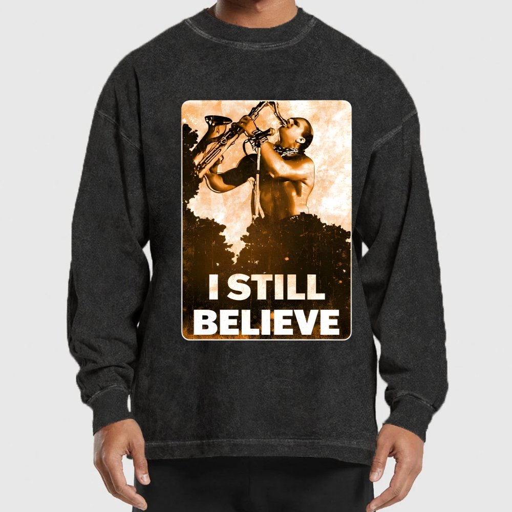 Sax Man Washed Long Sleeve Tee
