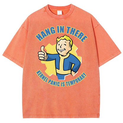 Hang in there - Kernel Panic is temporary Vintage Distressed T-shirt