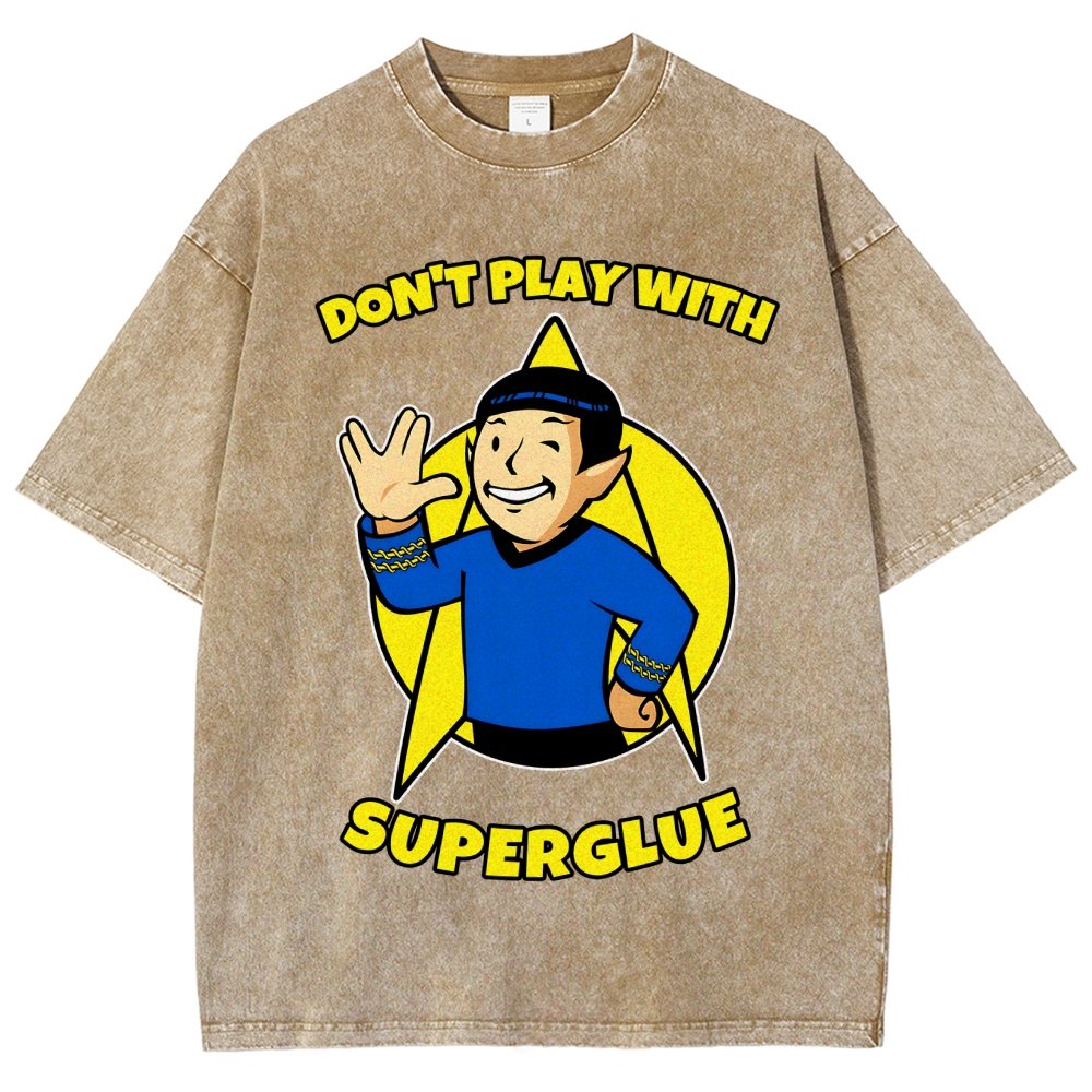 Don't Play With Superglue Vintage Distressed T-shirt
