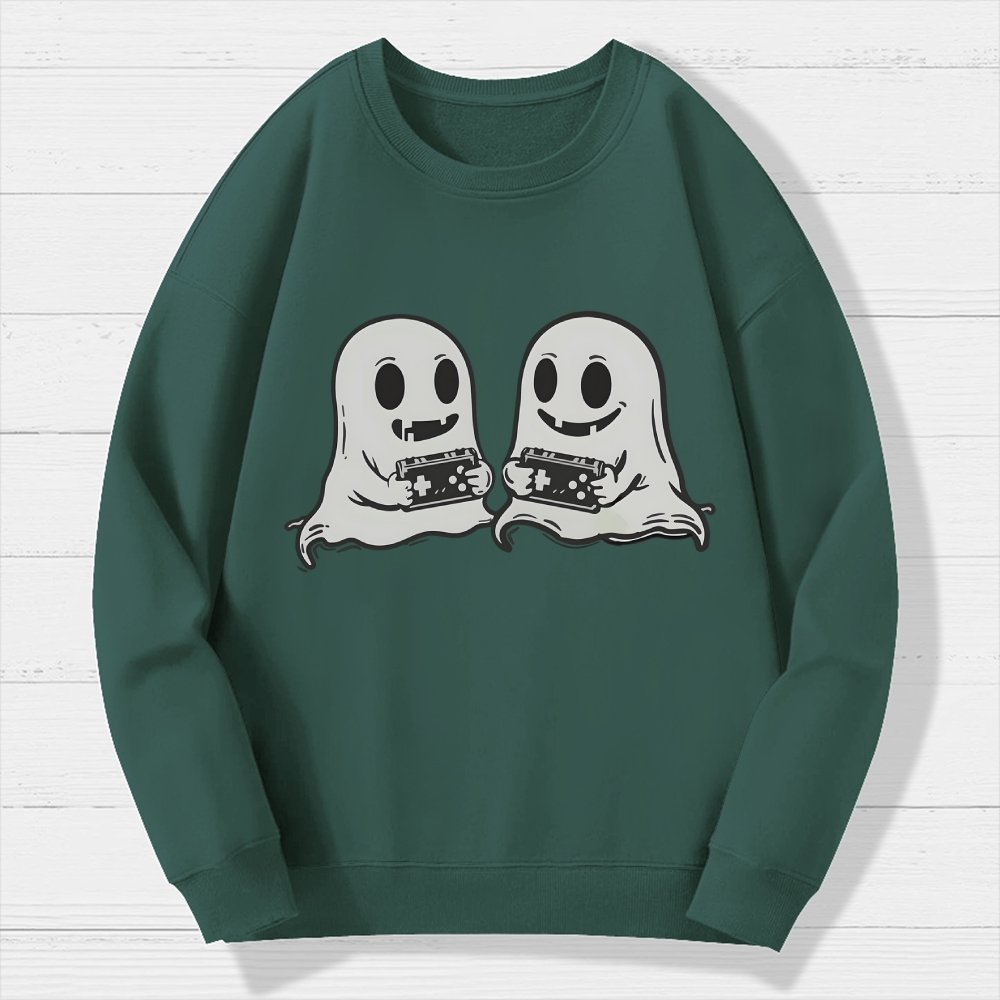 Video Game Ghosts Brothers Geek Cotton Sweatshirt