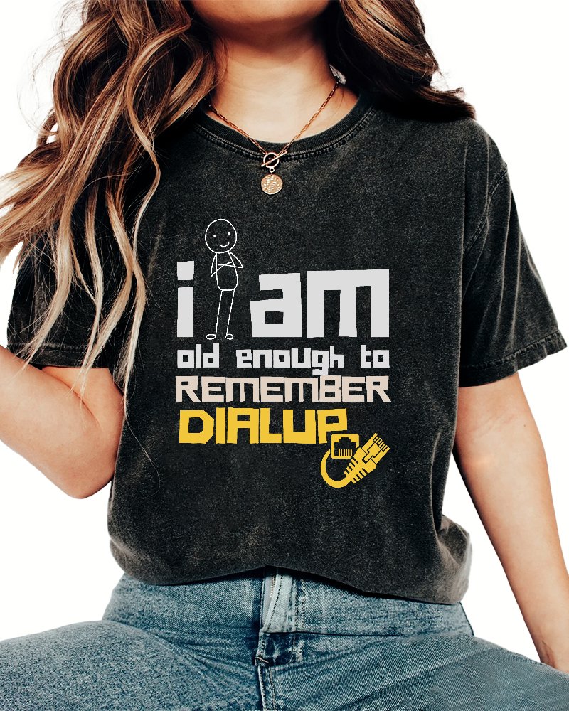 Dialup Internet Vintage Distressed T-shirt