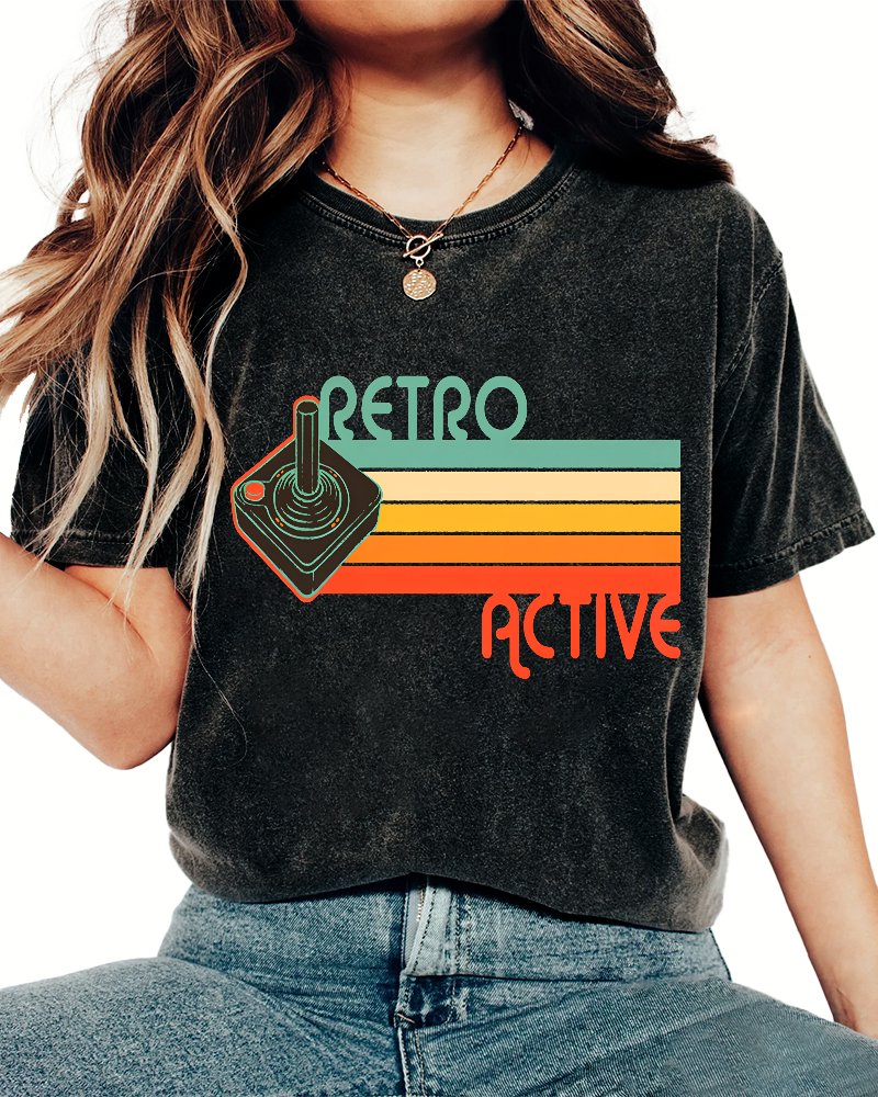 Retro Active Vintage Distressed T-shirt