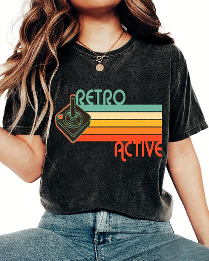 Retro Active Vintage Distressed T-shirt
