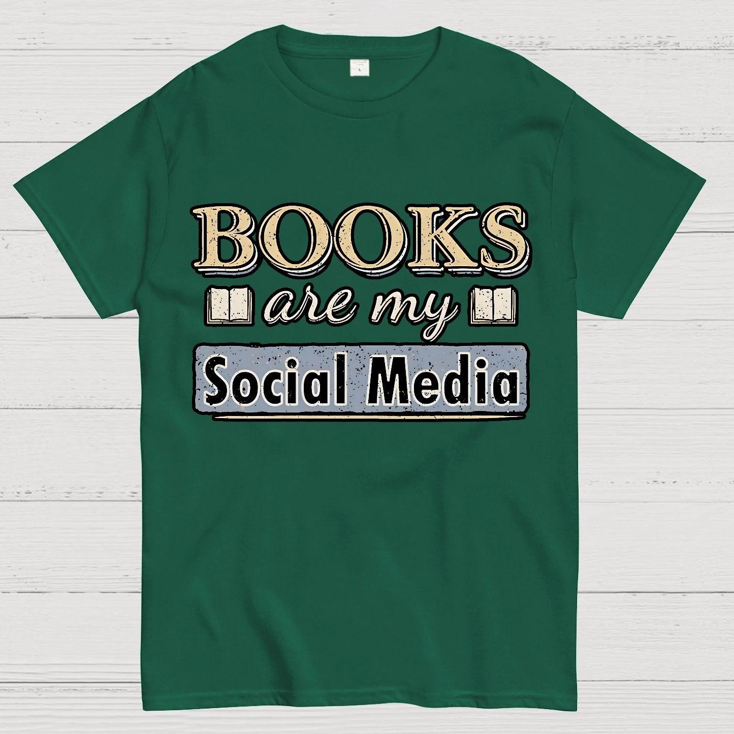 Books Are My Social Media Geek T-Shirt