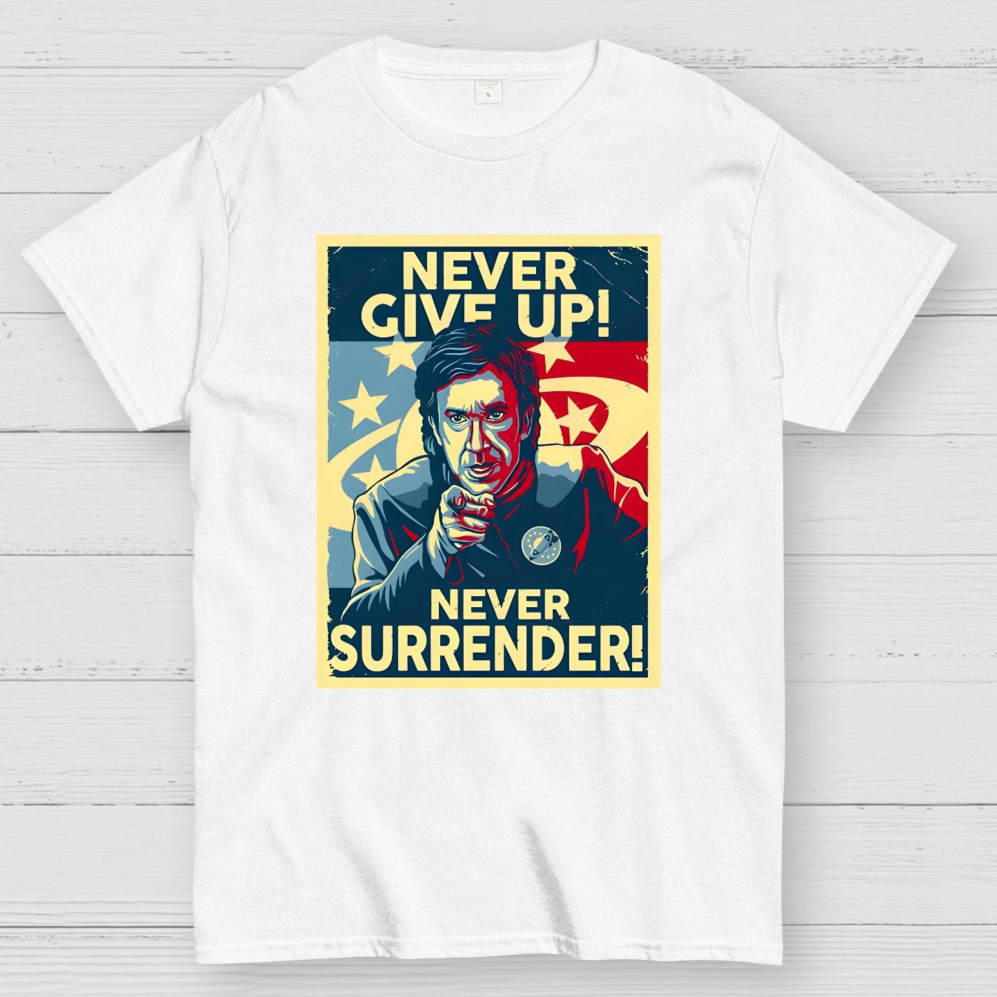 Never Give Up Geek T-Shirt