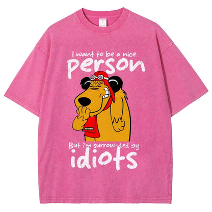 Sourronded by idiots Vintage Distressed T-shirt