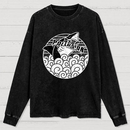 Stop pollution Washed Long Sleeve Tee