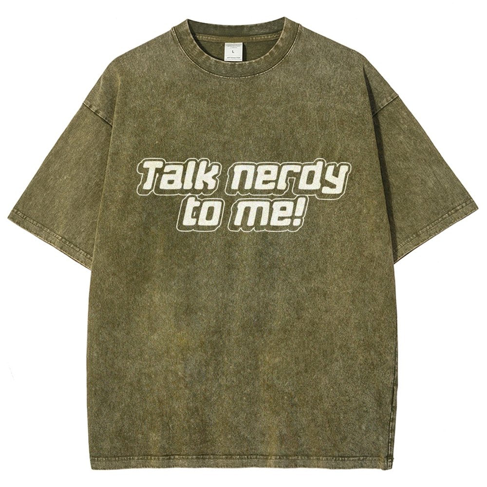 Talk Nerdy To Me Vintage Distressed T-shirt