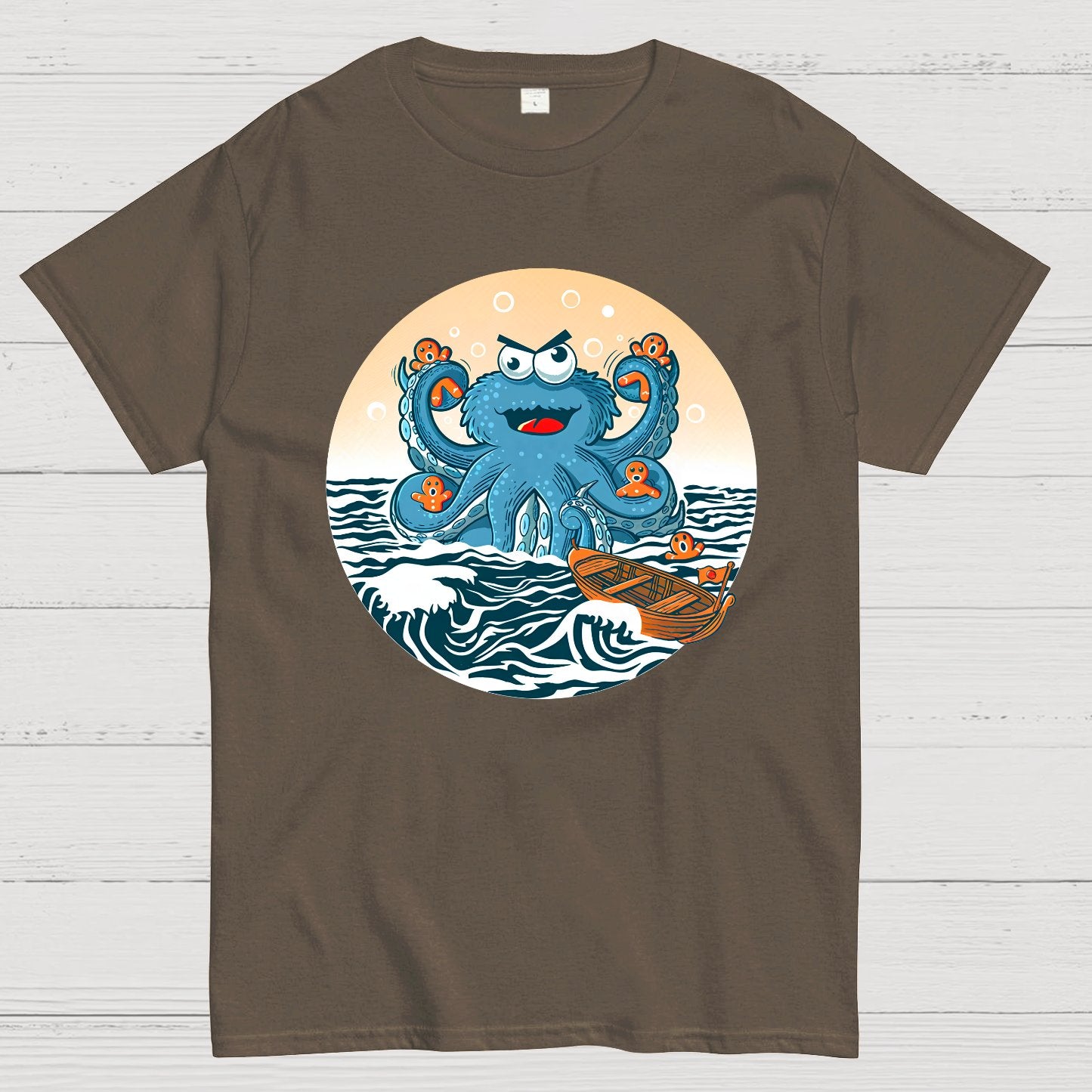 Cookie Kraken Attack Geek T-Shirt